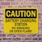 Signmission Battery Charging Station No Smoking Or Open Flames OSHA Caution Sign, Plastic, 10in W x 7in L, 2PK OS-2PACK-CS-P-710-L-19115 - alternate 3